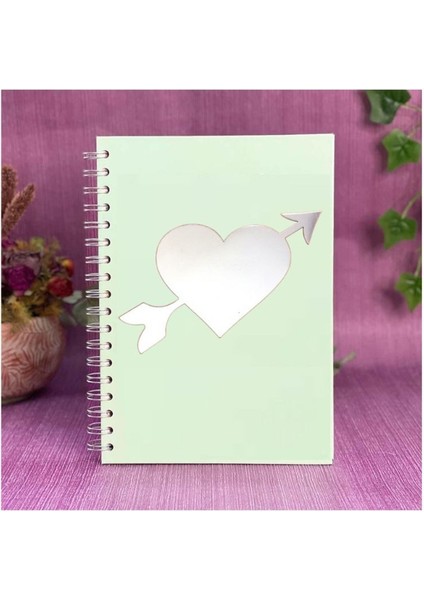 2 Adet Defter Sticker,laptop Sticker Aynalı Kalp Şekilli 20X11X0,6CM modelleri