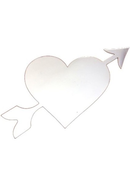 2 Adet Defter Sticker,laptop Sticker Aynalı Kalp Şekilli 20X11X0,6CM fırsatları