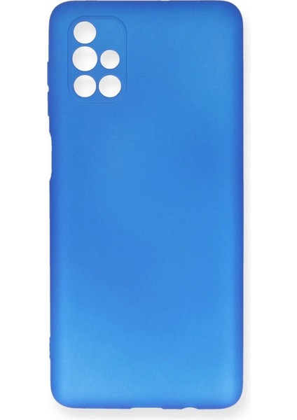 Newface Samsung Galaxy M51 Kılıf First Silikon - Mavi