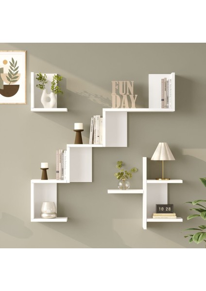 Shelf 27 Duvar Rafı Beyaz WL27-W
