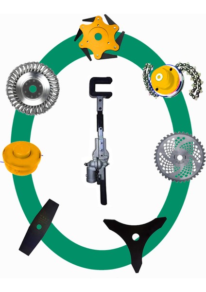 Eısenn Hero 9000 Sırt Tipi Benzinli Motorlu Tırpan + Zeytin Badem Hasat Makinası 9 Parça Özel Set fırsatları