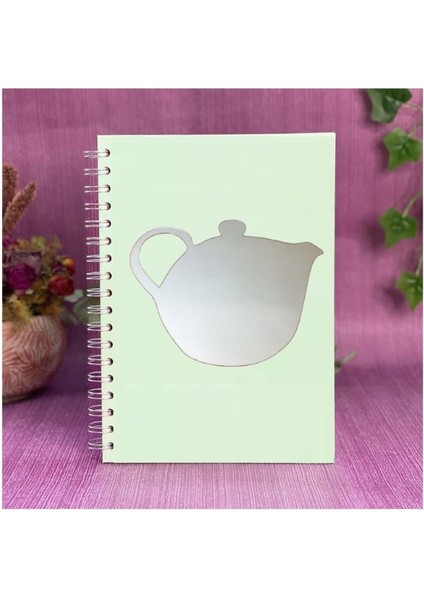 2 Adet Defter Sticker,laptop Sticker Aynalı Çaydanlık Şekilli 20X15X0,6CM modelleri