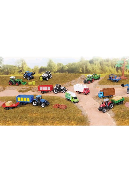 Mini Work Machines 4'lü Set - Valtra fiyatları