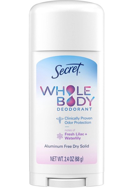 Whole Body Fresh Lilac + Waterlily Alüminyumsuz Tüm Vücut Stick Deodorant 68GR