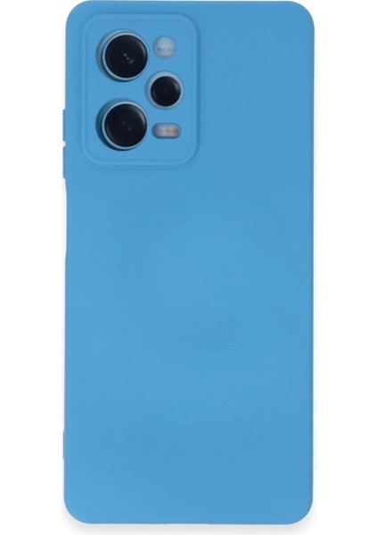 Newface Xiaomi Redmi Note 12 Pro 5g Kılıf Nano Içi Kadife Silikon - Mavi