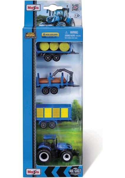 Mini Work Machines 4'lü Set - New Holland modelleri