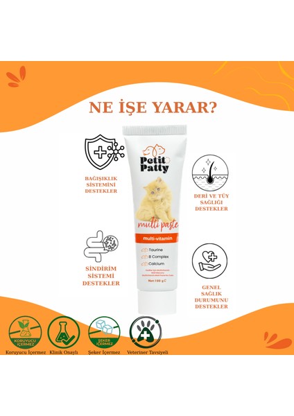 Multi Paste 100 G Kediler Için Multivitamin Malt Macunu fiyatları