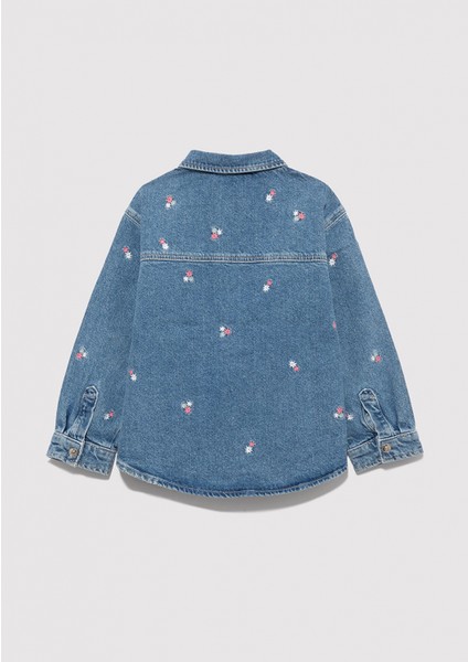 7210002-90881 Lulu Mavi Jean Gömlek fiyatları