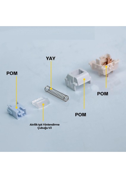 Leobog Barbie Lineer Mekanik Switch 100 Adet fırsatları