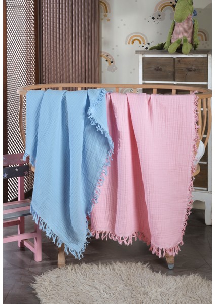 4 Katlı, %100 Pamuk Çok Amaçlı Bebek Müslin Örtüsü, 110 x 120 cm fiyatları