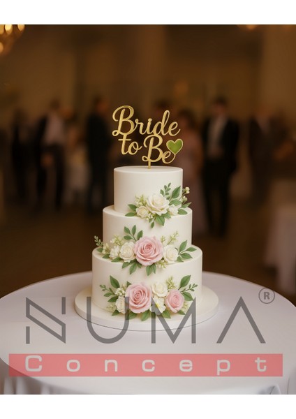 Bride To Be Pasta Üstü Mdf Üzeri Aynalı Gold Pleksi modelleri