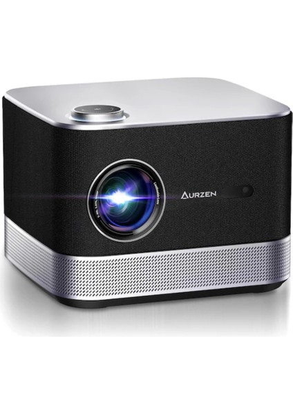 Aurzen Boom 3 Wifi + Bluetooth 300 Inç 4K Smart Tv Projeksiyon Cihazı Siyah