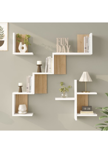 Shelf 27 Duvar Rafı Sepet-Beyaz WL27-SW