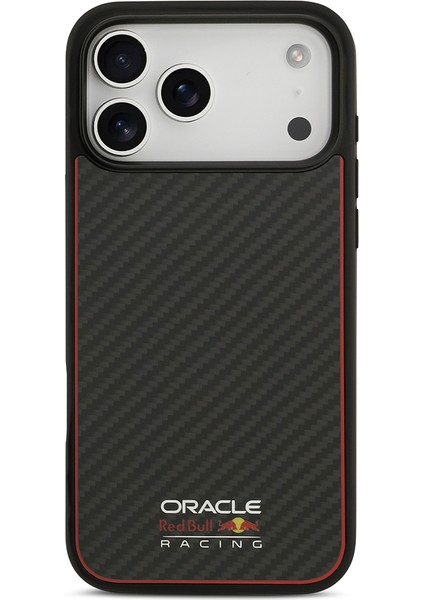 iPhone 17 Pro Max Uyumlu Kılıf Redbull Lisanslı M-Safe Şarj Özellikli Karbon Fiber Kevlar Kapak Siya fırsatları