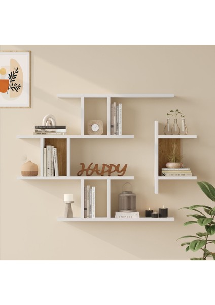 Shelf 25 Duvar Rafı Sepet-Beyaz WL25-SW