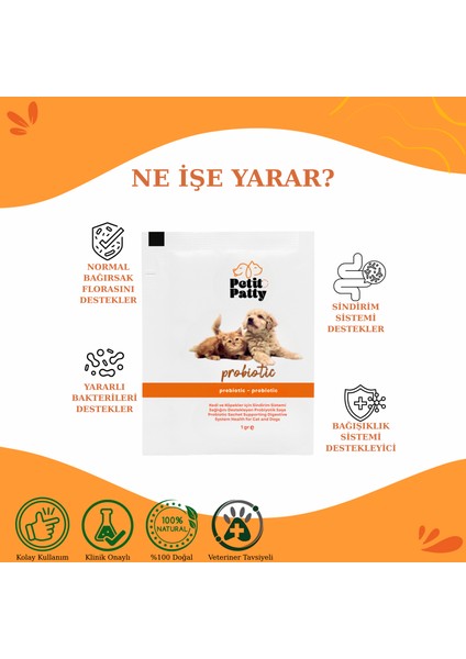 Probiotic Kedi ve Köpekler Için Probiyotik Saşe 30X1G fiyatları