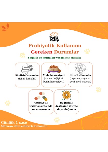 Probiotic Kedi ve Köpekler Için Probiyotik Saşe 30X1G modelleri