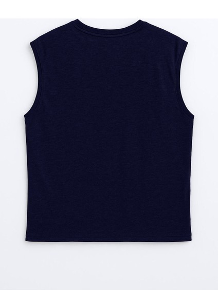 Erkek Bisiklet Yaka Sıfır Kol %100 Pamuk T-Shirt modelleri