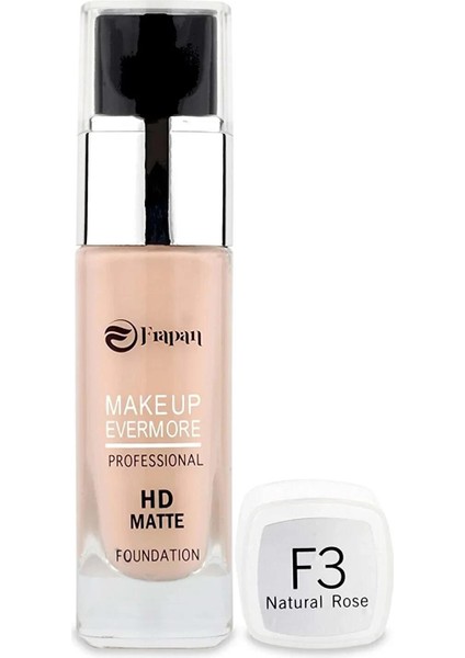 Professional Hd Matte Fondöten F3 Natural Rose