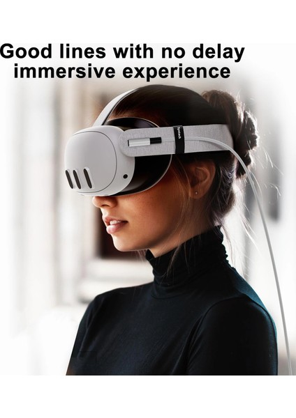 Oculus Quest ile Uyumlu Vr Link Kablosu Yüksek Hızlı Usb-C Pc Bağlantı Kablosu, L Şekilli Konforlu Tasarım, Düşük Gecikmeli Vr Oyun Deneyimi 5 Metre Ex-1 (Usb To Type C) fırsatları