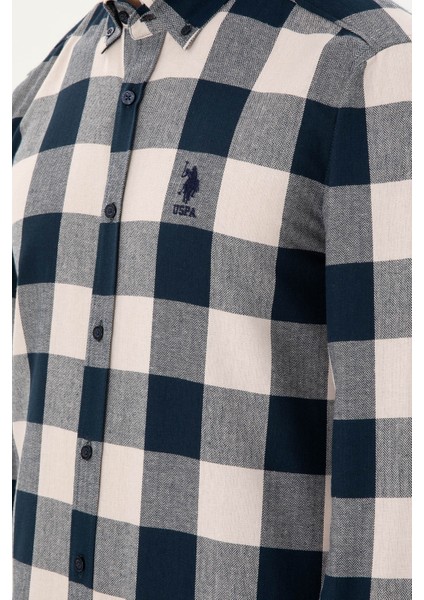 Erkek Lacivert Gömlek Desenli 50296085-VR033