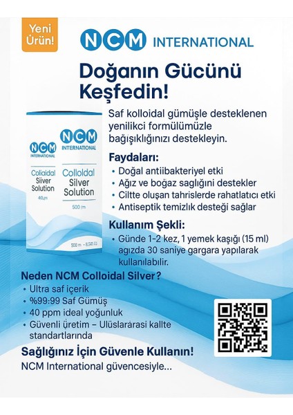 Colloidal Silver Solution (Gümüş Suyu) modelleri