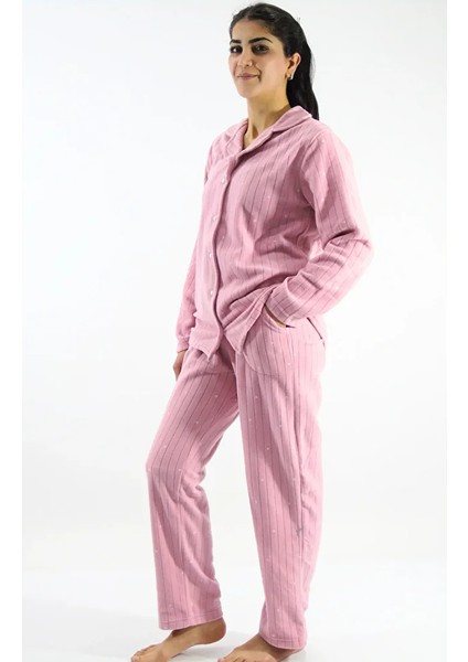 Önden Düğmeli Polar Pijama Takımı fiyatları