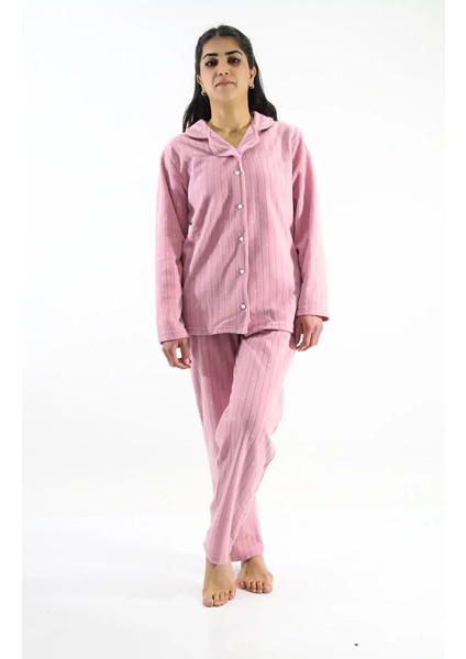 Önden Düğmeli Polar Pijama Takımı fırsatları