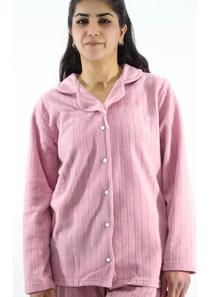 Önden Düğmeli Polar Pijama Takımı indirimleri