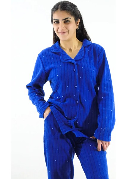 Önden Düğmeli Polar Pijama Takımı fırsatları