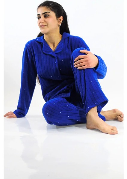 Önden Düğmeli Polar Pijama Takımı indirimleri