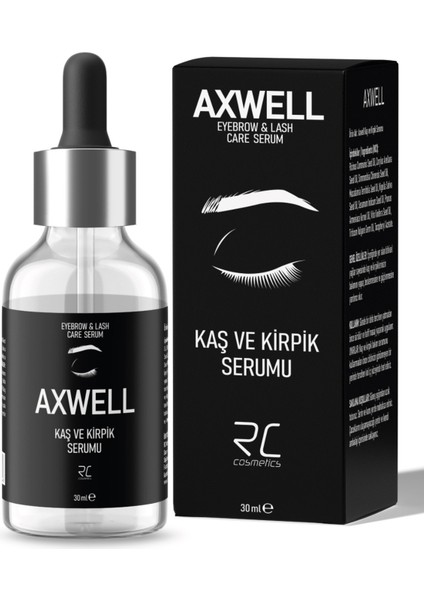 Kaş ve Kirpik Bakım Serumu 30 ml - Güçlendirici, Besleyici ve Vitamin Takviyeli, Dermatolojik Olarak Test Edilmiştir fırsatları