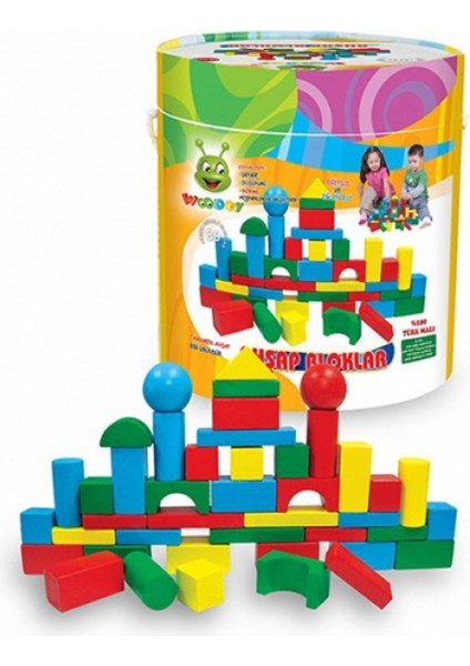 60 Parça Ahşap Yapı Blokları | Eğitici & Eğlenceli Oyun Seti fırsatları