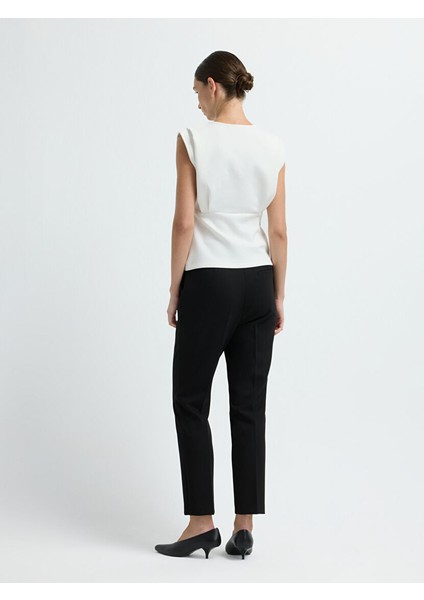 Kolsuz Büzgülü Bluz Kemik 11545831000 indirimleri