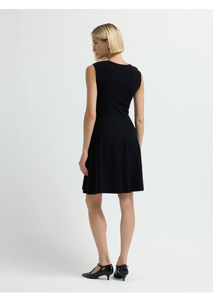 Kolsuz Triko Elbise Siyah 12445593000 indirimleri