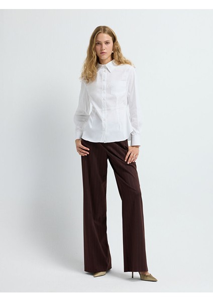 Dikiş Detaylı Gömlek Beyaz 13045807000 fiyatları