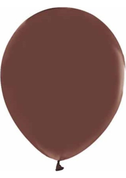 12" Baskı Balonu Kahverengi