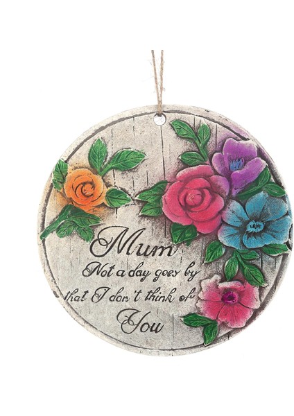 2 Adet Asılabilir Balkon ve Bahçe Süsü Gelincikli,anne Temalı Yuvarlak 15X15X1,1CM Duvar Süsü,taşı Balkon,bahçe ve Oda Dekor Hoşgeldiniz Tablo,tabela fırsatları