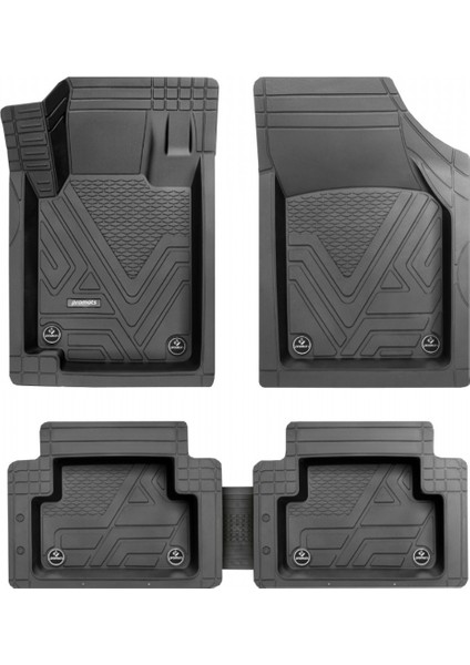 Icon 5d Havuzlu Paspas 5 Parça Siyah