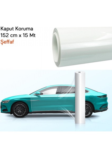 Kaput Koruma Folyo Premium 152 cm x 15 mt Şeffaf Tpu (3 KATMAN-200 Micron/7,5mil) fiyatları