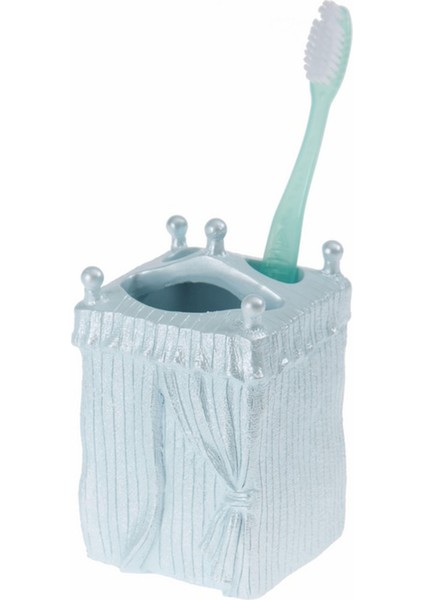 2 Adet Diş Fırçalık Deniz Feneri Model Poliresin 7X7X12CM Banyo Seti modelleri