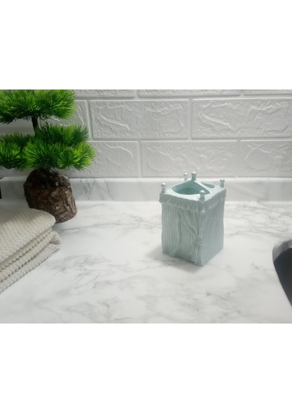 2 Adet Diş Fırçalık Deniz Feneri Model Poliresin 7X7X12CM Banyo Seti indirimleri