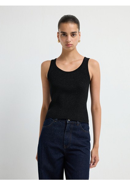 Fitilli Triko Bluz Siyah 11545627000 modelleri