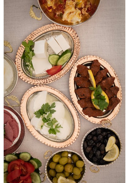 Bakır Sunum Tabağı 1 Adet