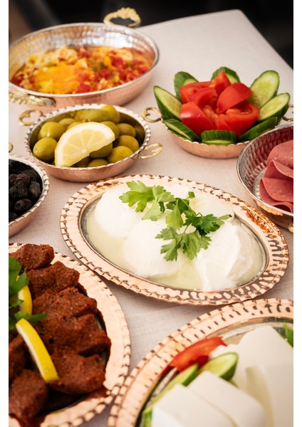 Bakır Sunum Tabağı 1 Adet modelleri