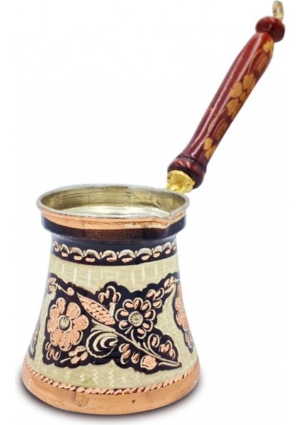 Bakır Cezve Özel Işlemeli Kahve 3'lü Set fiyatları