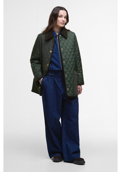 Meryl Kapitone Ceket OL74 Olive/ancient Tartan modelleri