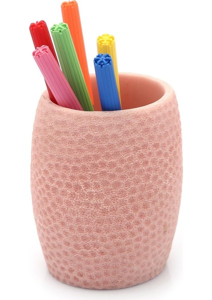 2 Adet Kalemlik Pembe Petek Ofis Gereci 8X8X10CM 400ML fırsatları