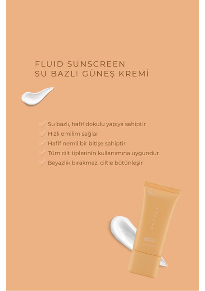 Güneş Kremi SPF50+ Su Bazlı Suya Dayanıklı Tüm ve Hassas Cilt Tiplerine Uygun 50 ml fırsatları