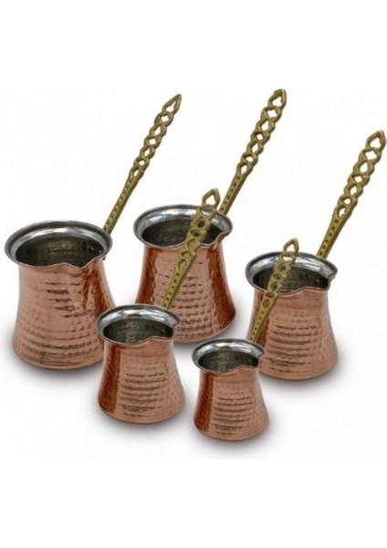 Cezve Bakır 5'li Set